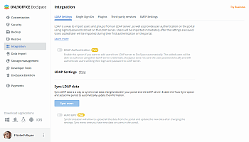 LDAP settings - Main page