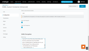 Настройка ONLYOFFICE SP и OneLogin IdP