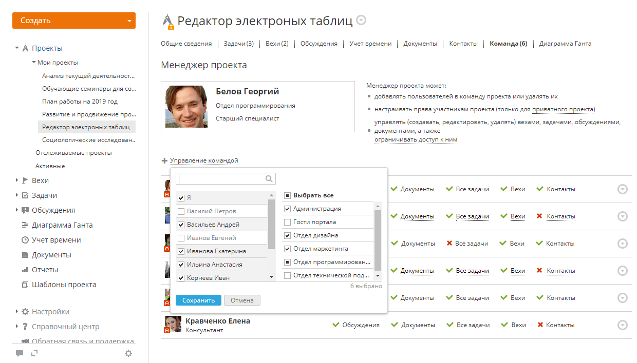 Управление командой