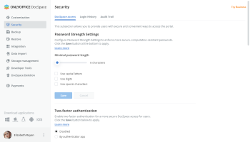 Changing DocSpace Access Settings