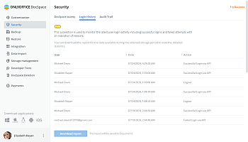 Tracking Login History