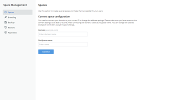 Managing Spaces